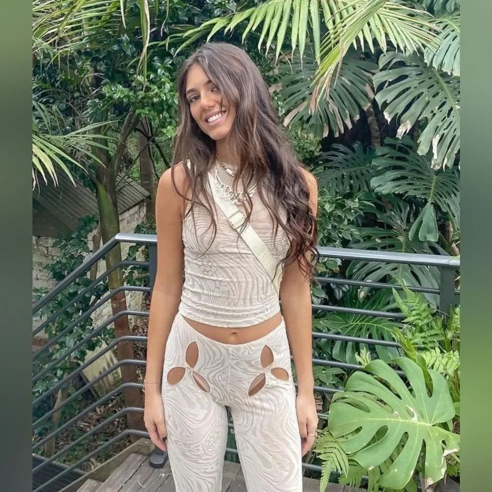 I.AM.GIA Amina 2 Piece Set in Tan Burnout